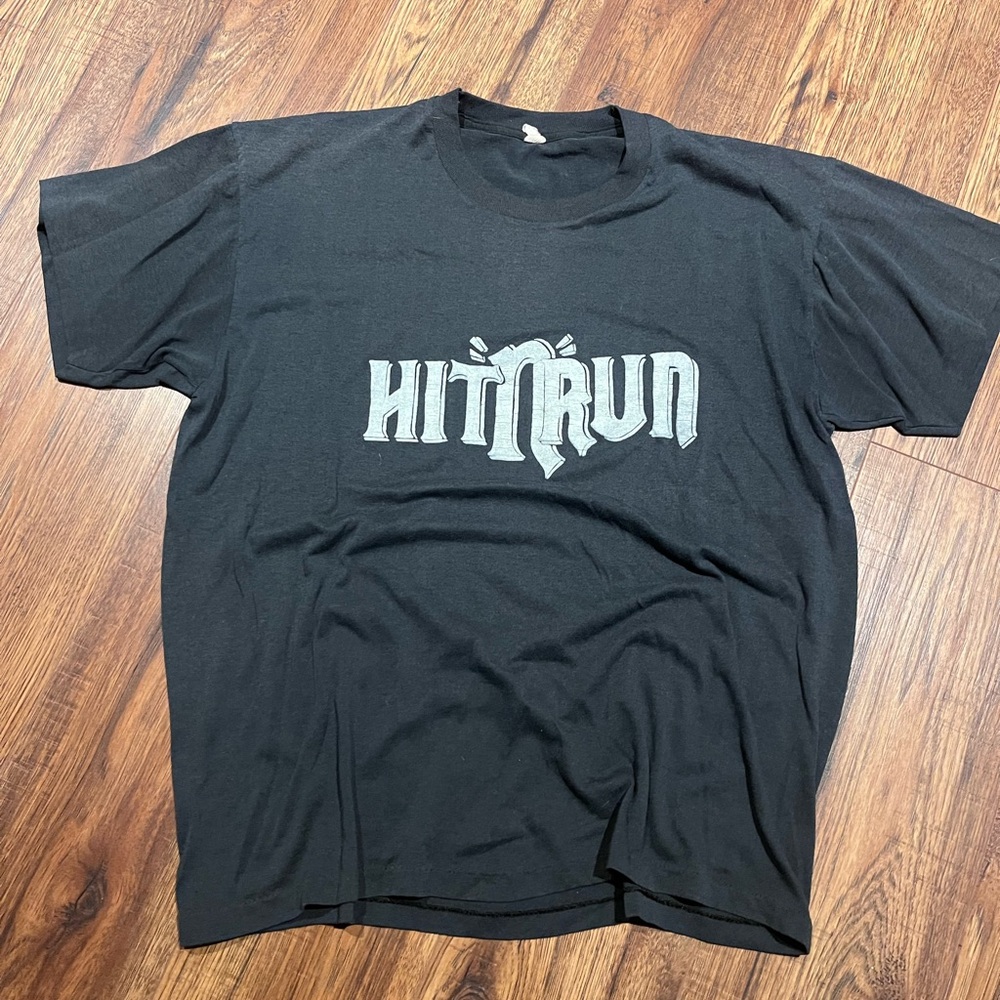 Vintage Hit n Run “Can’t Wait To Get Home” 80’s Graphic Double Sided Retro Tee